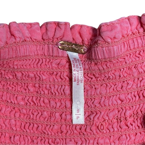 Free People Pink Strapless Pintuck Paradise Maxi Dress Womens S - Picture 5 of 9